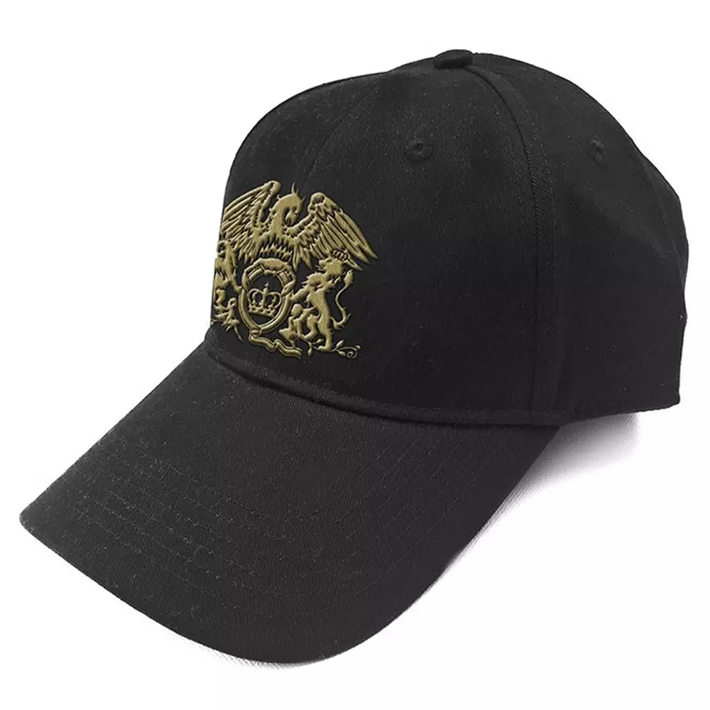 QUEEN / クイーン / GOLD CLASSIC CREST BL BASEBALL CAP (BLACK)