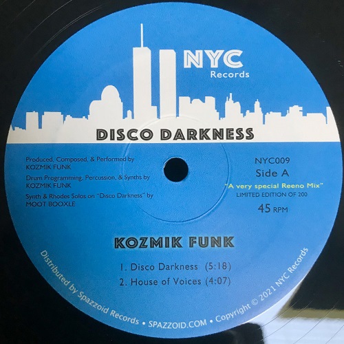 KOZMIK FUNK / DISCO DARKNESS EP (12")