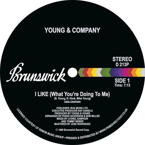 YOUNG AND COMPANY  / ヤング&カンパニー / I LIKE (WHAT YOU'RE DOING TO ME) (12")