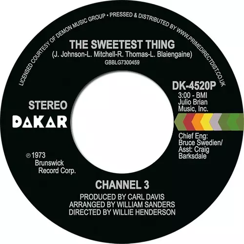 CHANNEL 3 / チャンネルスリー / SWEET THING / SOMEONE ELSE'S ARMS (7")