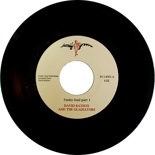 DAVID BATISTE & THE GLADIATORS / FUNKY SOUL (7")