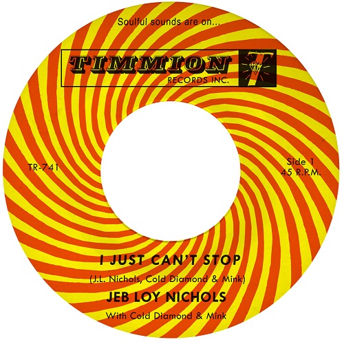 JEB LOY NICHOLS / ジェブ・ロイ・ニコルズ / I JUST CAN'T STOP / HELP ME ALONG (7")