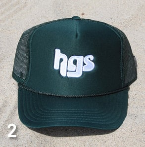 DJ HARVEY / DJハーヴィー / HGS LOGO - TRUCKER SNAP-BACK CAP 2(Garnett Green)