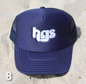 DJ HARVEY / DJハーヴィー / HGS LOGO - TRUCKER SNAP-BACK CAP 8(Wavy Navy)