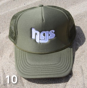 DJ HARVEY / DJハーヴィー / HGS LOGO - TRUCKER SNAP-BACK CAP 10(Kelp Green)
