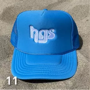 DJ HARVEY / DJハーヴィー / HGS LOGO - TRUCKER SNAP-BACK CAP 11(Pacific Blue)