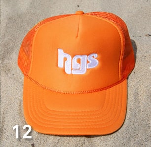 DJ HARVEY / DJハーヴィー / HGS LOGO - TRUCKER SNAP-BACK CAP 12(California Orange )