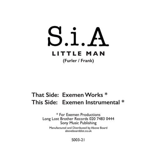 SIA / シーア / LITTLE MAN (EXEMEN WORKS)