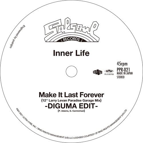 Inner Life / Candido / Make It Last Forever (12" Larry Levan Paradise Garage Mix) -DIGUMA EDIT- /Jingo (Moplen Remix) -DIGUMA EDIT- (7")