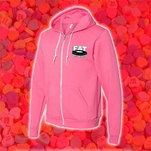 FAT WRECK CHORDS OFFICIAL GOODS / L/PINK ZIPUP HOODIE