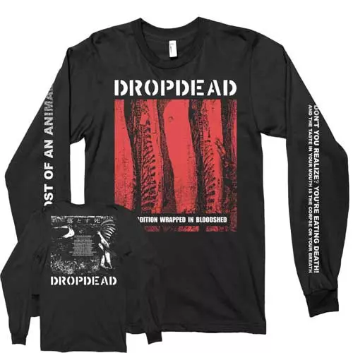 DROPDEAD ドロップデッド レイヤードロンT / ブラック×レッド 各サイズ入荷!!】