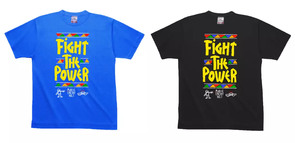 PUBLIC ENEMY / パブリック・エナミー / STILLAS "FIGHT THE POWER"T-SHIRT (BLACK XL)