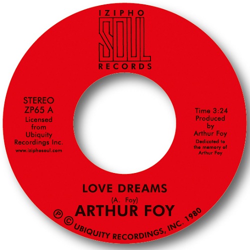 ARTHUR FOY / LOVE DREAMS / LOVE STORM (7")