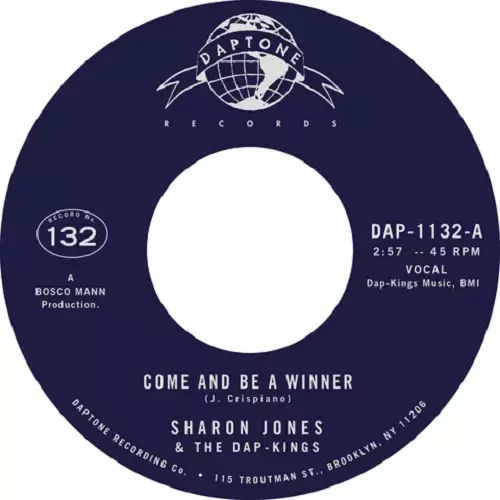 SHARON JONES & THE DAP-KINGS / シャロン・ジョーンズ&ダップ・キングス / COME & BE A WINNER / COME AND BE A WINNER (INSTRUMENTAL)  (7")