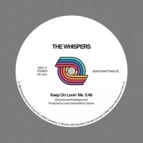 WHISPERS / ウィスパーズ / KEEP ON LOVIN' ME / TURN ME OUT (2nd PRESS12")