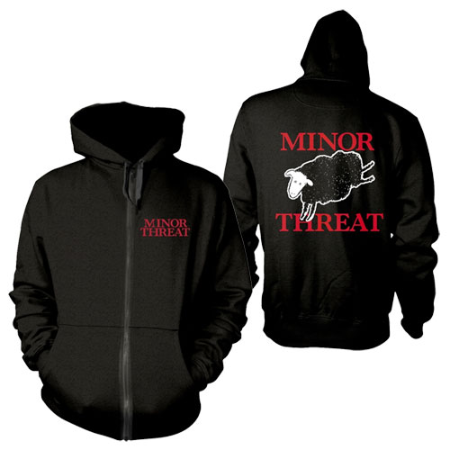 MINOR THREAT / M/OUT OF STEP ZIP UP HOODIE