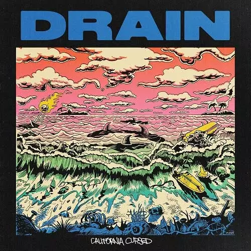 DRAIN (PUNK) / CALIFORNIA CURSED (LP/SPLATTER VINYL)
