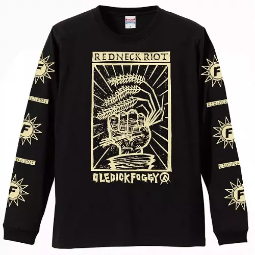 OLEDICKFOGGY / REDNECK RIOT2 Long Sleeve Shirts Black XL