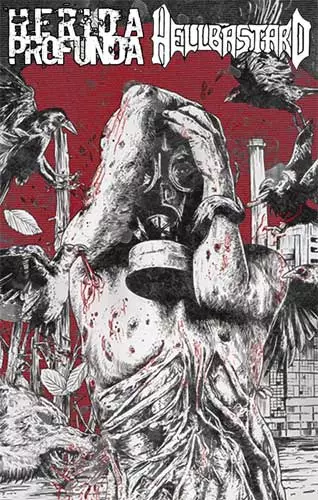HERIDA PROFUNDA : HELLBASTARD / SPLIT (CASSETTE)