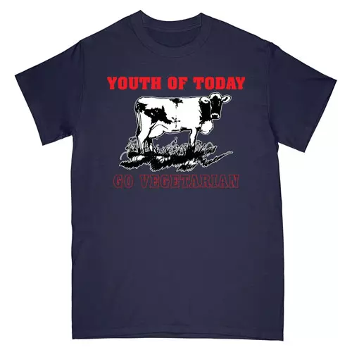 YOUTH OF TODAY / ユース・オブ・トゥデイ / XL/GO VEGETARIAN (NAVY)