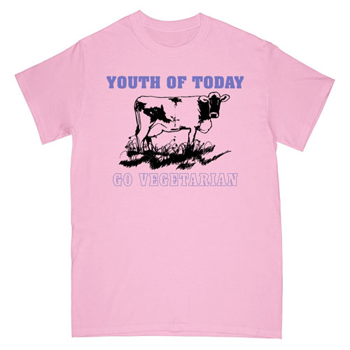 YOUTH OF TODAY / ユース・オブ・トゥデイ / XL/GO VEGETARIAN (PINK)