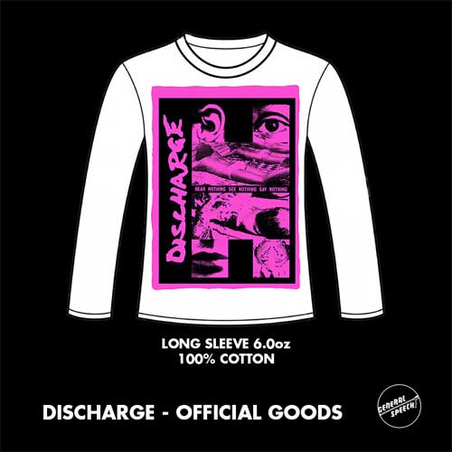 DISCHARGE / ディスチャージ / M/HEAR NOTHING LONG SLEEVE (PINK)