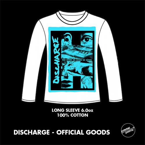 DISCHARGE / ディスチャージ / M/HEAR NOTHING LONG SLEEVE (BLUE)