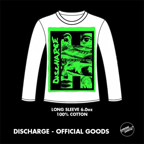 DISCHARGE / ディスチャージ / M/HEAR NOTHING LONG SLEEVE (GREEN)