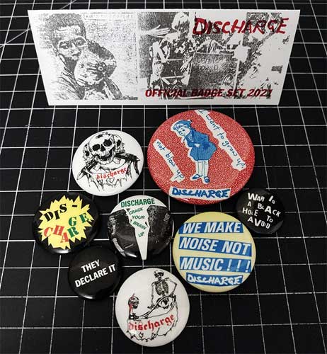 DISCHARGE / ディスチャージ / OFFICIAL BADGE SET 2021
