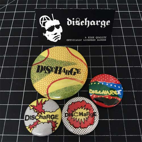 DISCHARGE / ディスチャージ / POP ART BADGE SET