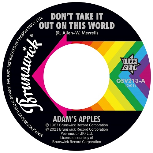 ADAM'S APPLES / COOPERETTES / DON'T TAKE IT OUT ON THIS WORLD / SHING-A-LING (7")