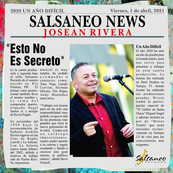 JOSEAN RIVERA / ホセアン・リベラ / ESTO NO ES SECRETO