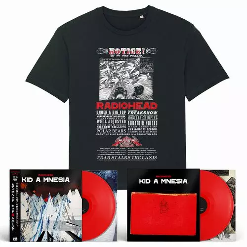 KID A MNESIA(RED VINYL)+T-SHIRT(S)/RADIOHEAD/レディオヘッド/初回