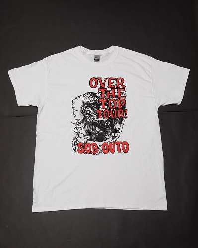 S.O.B / OUTO / S / OVER THE TOP TOUR TEE (WHITE X RED)