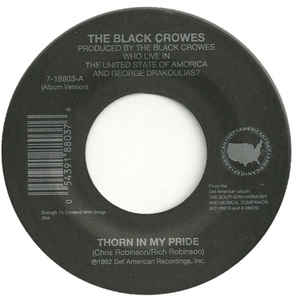 BLACK CROWES / ブラック・クロウズ / THORN IN MY PRIDE