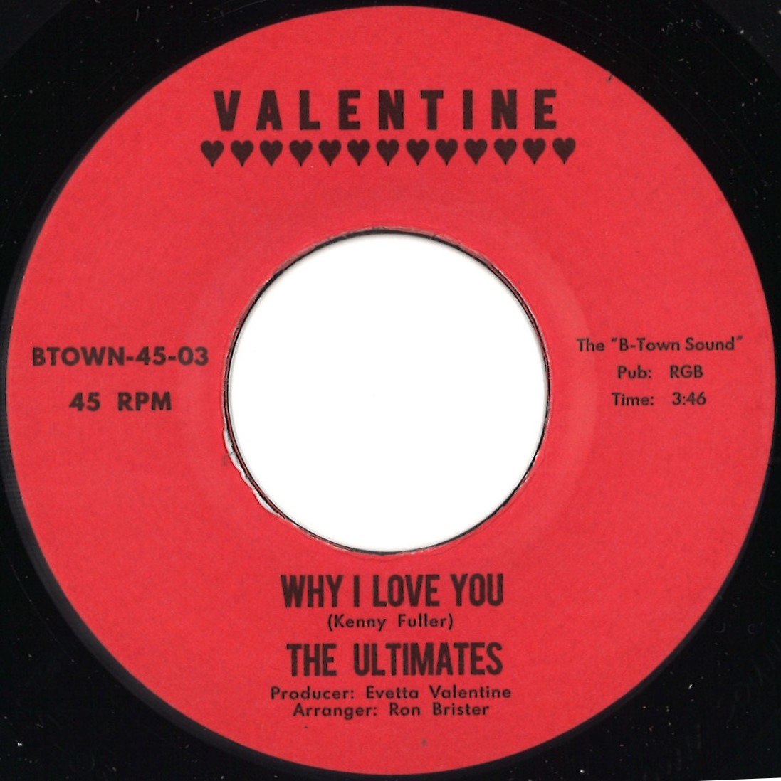 ULTIMATES / アルティメッツ / WHY I LOVE YOU / GOTTA GET OUT (7")
