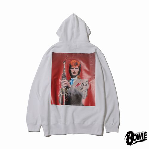 DAVID BOWIE / デヴィッド・ボウイ / SAX HOODIE WHITE(L)