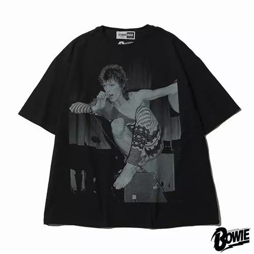 【新品】David Bowie Mick Rock デヴィッド・ボウイ MICK ROCK PHOTO TEE BLACK(XL)/DAVID BOWIE/デヴィッド・ボウイ｜OLD