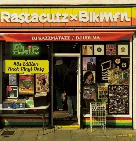 DJ KAZZMATAZZ / DJ URUMA  / RASTA CUTZ × BLK MFN 45s edition 7inch vinyl only