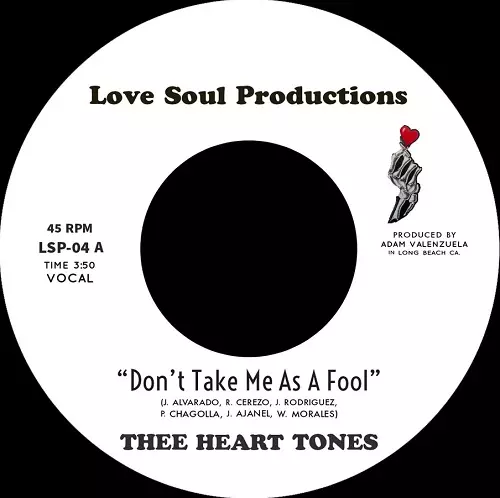THEE HEART TONES / ジ・ハート・トーンズ / DON'T TAKE ME AS A FOOL / DROWNIN' IN LOVE (7")