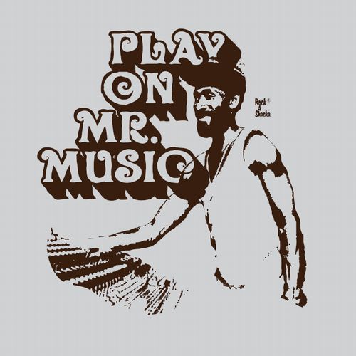 LEE PERRY / リー・ペリー / PLAY ON MR.MUSIC  T-SHIRT ASH M SIZE