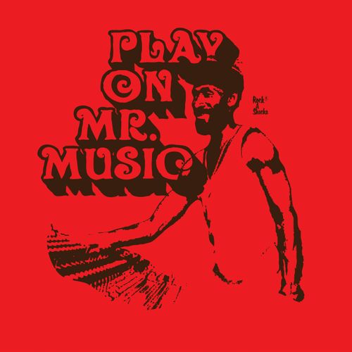 LEE PERRY / リー・ペリー / PLAY ON MR.MUSIC  T-SHIRT RED L SIZE