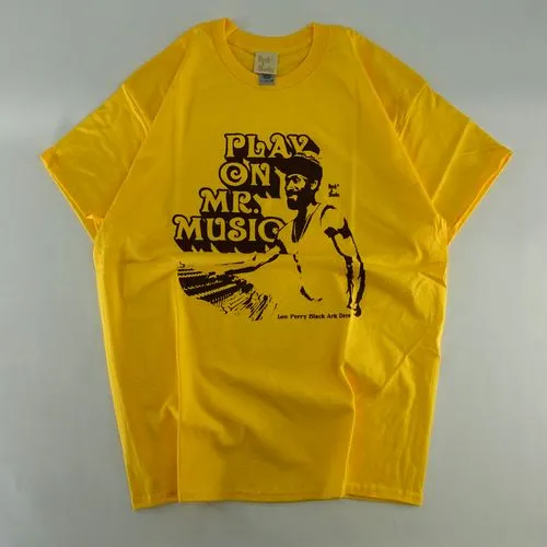 PLAY ON MR.MUSIC T-SHIRT YELLOW M SIZE/LEE PERRY/リー・ペリー