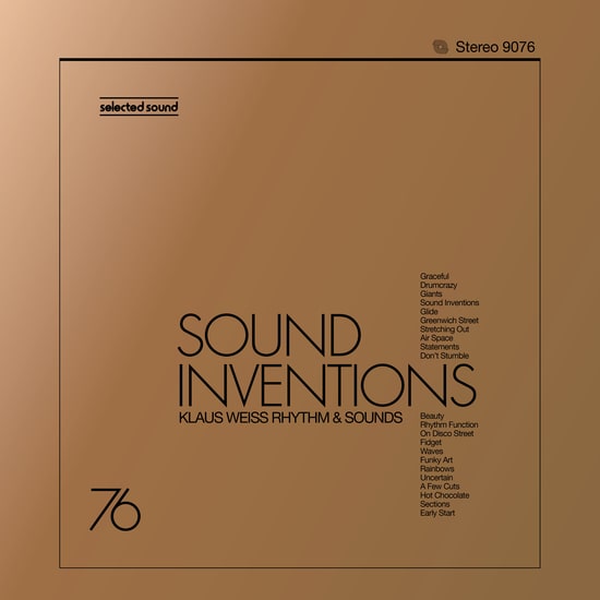 KLAUS WEISS RHYTHM & SOUNDS / クラウス・ヴァイス・リズム & サウンズ / SOUND INVENTIONS (SELECTED SOUND)