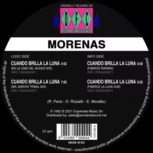 CUANDO BRILLA LA LUNA (180G/YELLOW VINYL)/MORENAS (ITA HOUSE