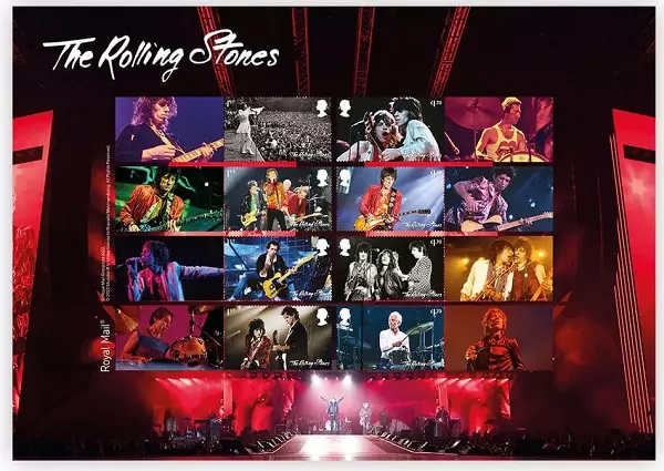 ローリングストーンズ】RollingStones 切手額入り715 ローリング