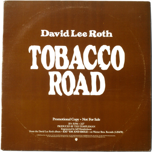 DAVID LEE ROTH / デイヴィッド・リー・ロス / TOBACCO ROAD