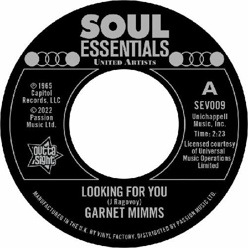 GARNET MIMMS / ガーネット・ミムズ / LOOKING FOR YOU / AS LONG AS I HAVE YOU (7")