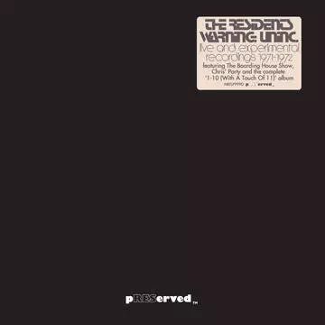 RESIDENTS / レジデンツ / WARNING: UNINC.: LIVE & EXPERIMENTAL RECORDINGS 1971-1972 [2LP]