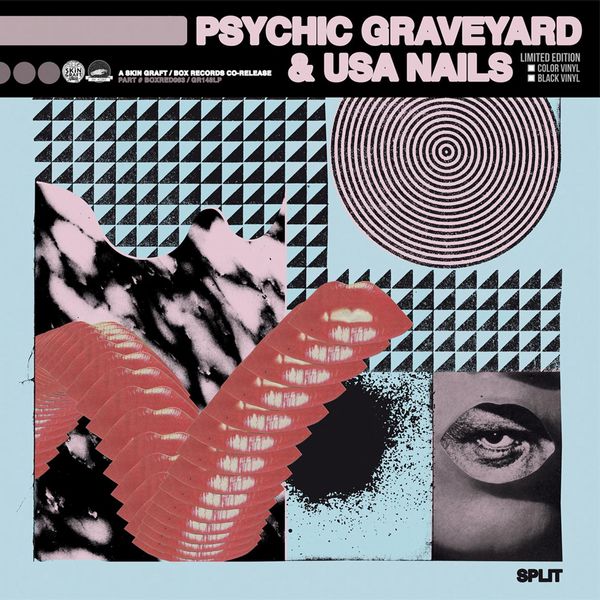 PSYCHIC GRAVEYARD AND USA NAILS / SPLIT (LP)